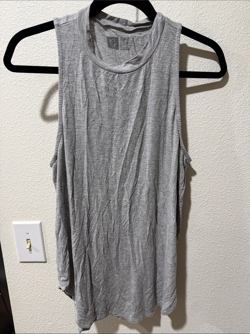 Casual Grey Women's Sleeveless Tank Top